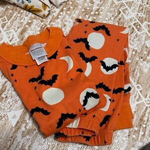 Hanna Andersson Orange Halloween Pajama Set
